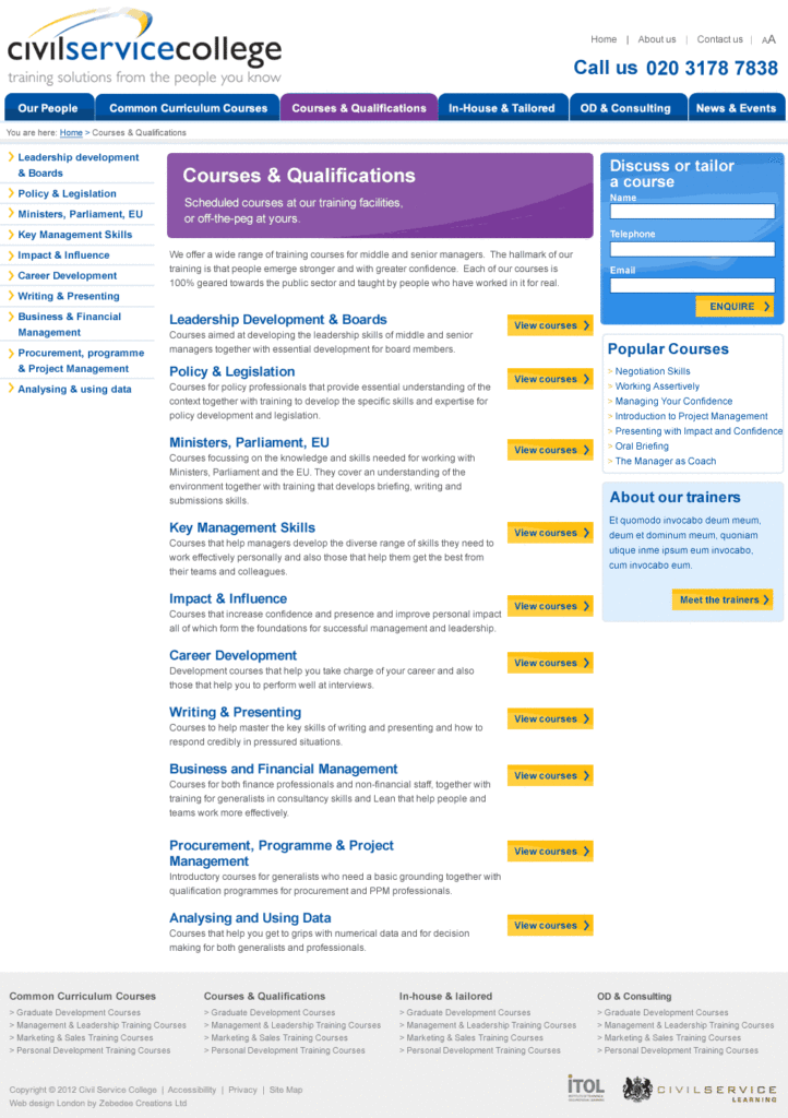 Web design for usability