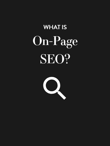 What is on-page SEO