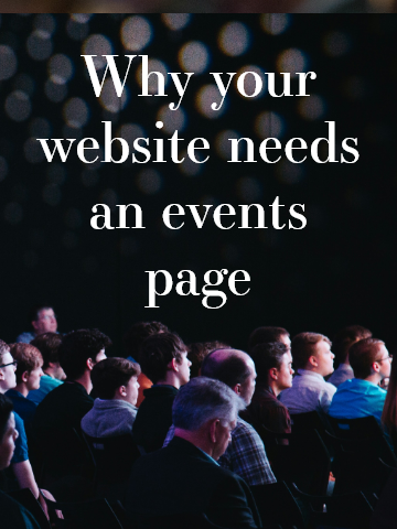 event page design