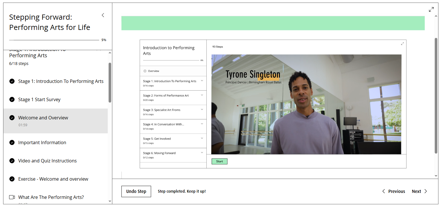 Stepping Forward Course