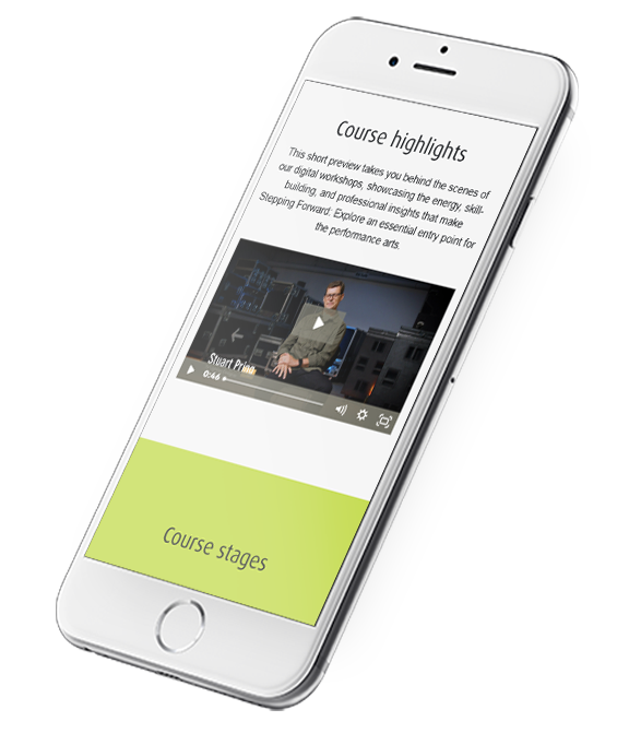 Responsive web design for IPhone Steping Forward Explore 576x671