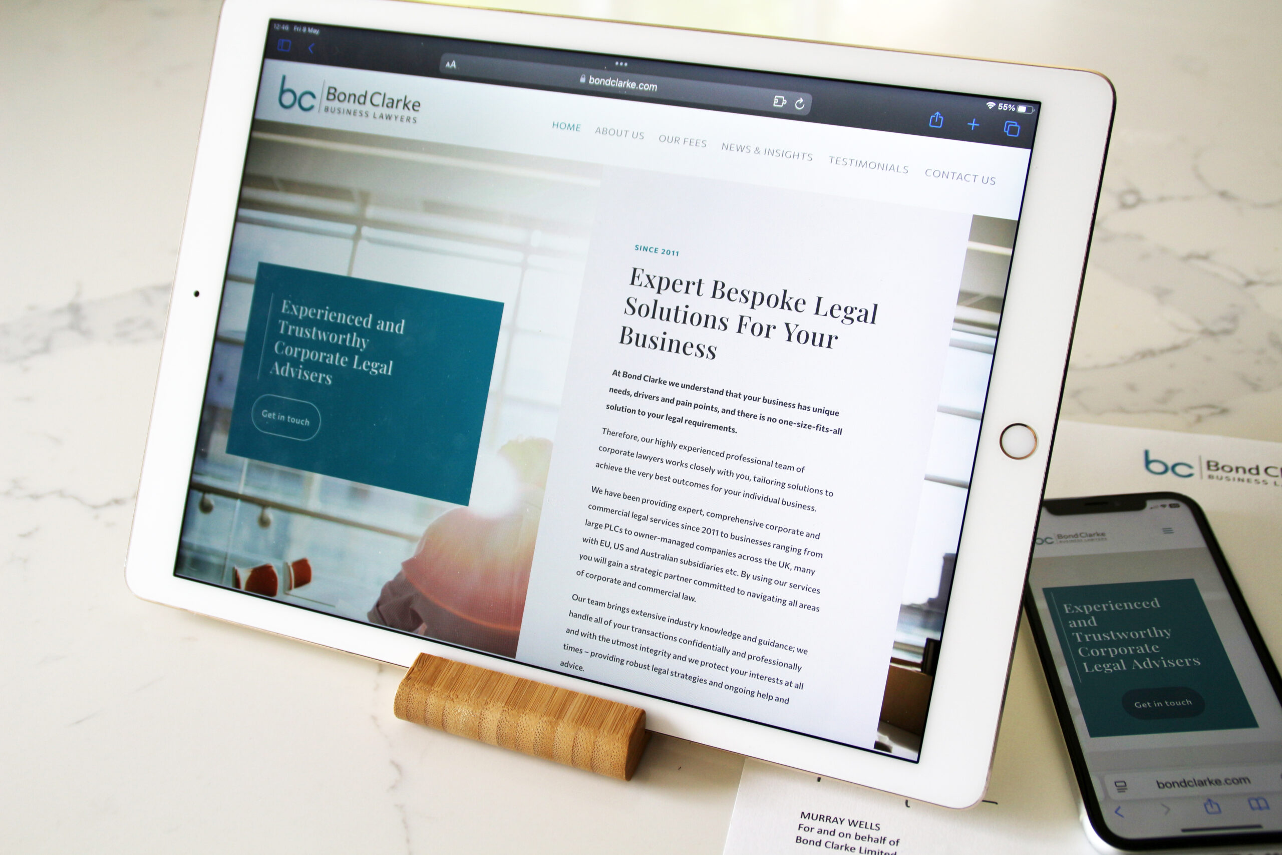 Corporate Legal Services Branding & WordPress Site
