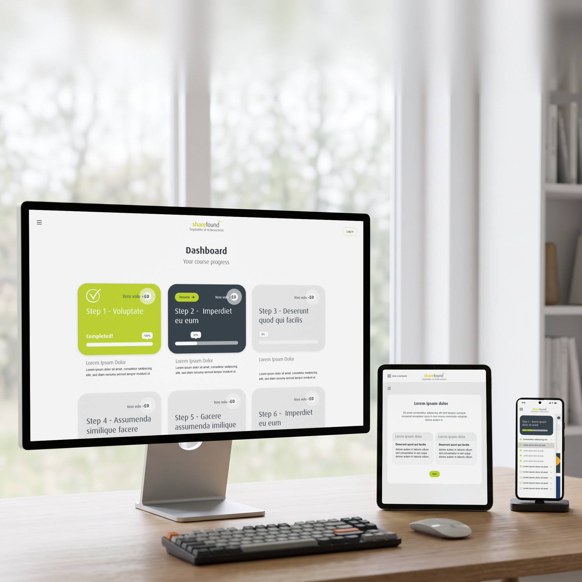Stepladder Application Design for charity